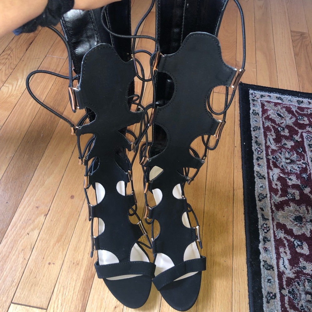 Knee high wedges